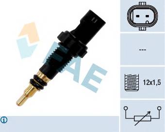 FAE 33890 Датчик, температура охлаждающей