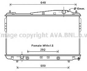 AVA QUALITY COOLING DW2135 Радиатор, охлаждение двигателя