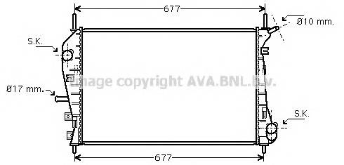 AVA QUALITY COOLING FDA2376 Радиатор, охлаждение двигателя