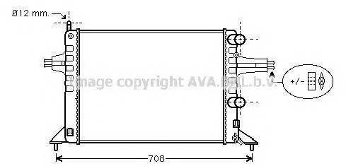 AVA QUALITY COOLING OL2257 Радиатор, охлаждение двигателя