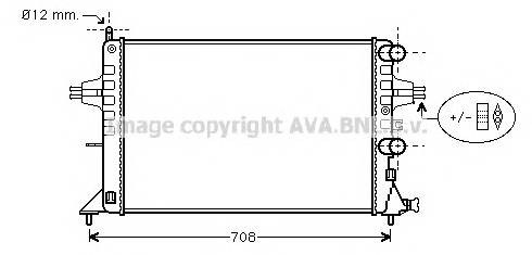 AVA QUALITY COOLING OLA2255 Радиатор, охлаждение двигателя