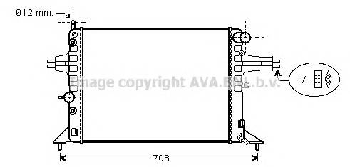 AVA QUALITY COOLING OLA2256 Радиатор, охлаждение двигателя