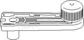 TOPRAN 103 544 Ручка склопідйомника