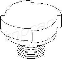TOPRAN 500 343 Крышка, резервуар охлаждающей