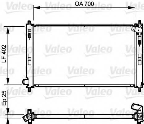 VALEO 735200 Радиатор, охлаждение двигателя