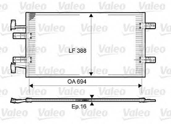 VALEO 814171 Конденсатор, кондиционер