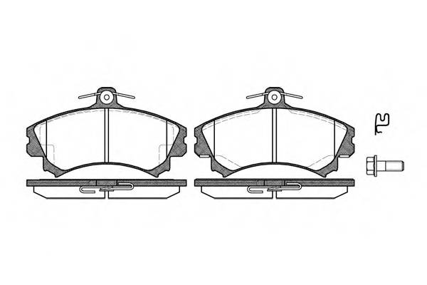 WOKING P4903.02 Комплект тормозных колодок,