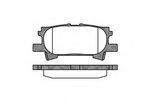 WOKING P11403.00 Комплект гальмівних колодок,