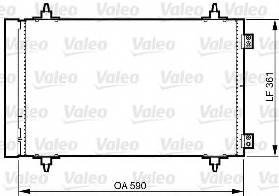 VALEO 814366 Конденсатор, кондиционер