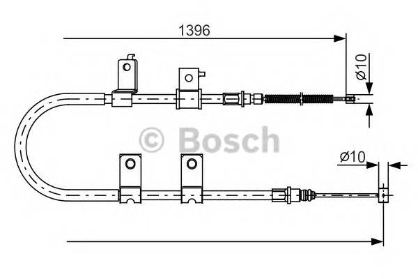 BOSCH 1 987 482 083 Трос, стояночная тормозная