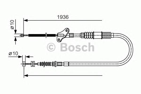 BOSCH 1 987 482 110 Трос, стоянкова гальмівна