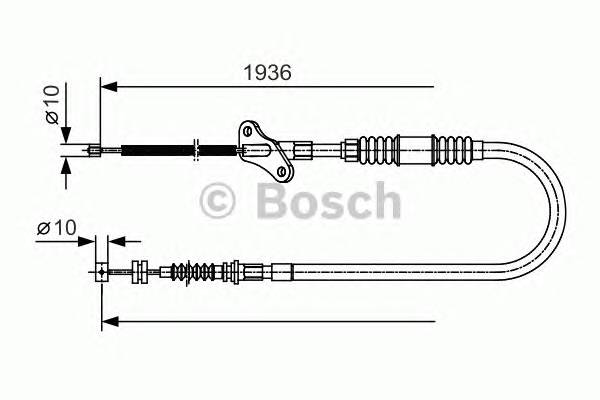 BOSCH 1 987 482 111 Трос, стоянкова гальмівна