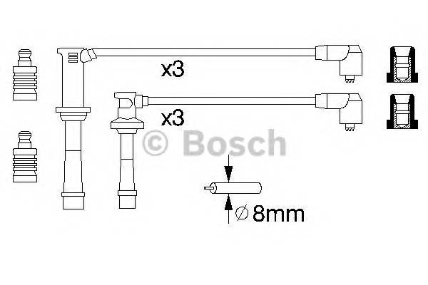 BOSCH 0 986 356 966 Комплект проводов зажигания