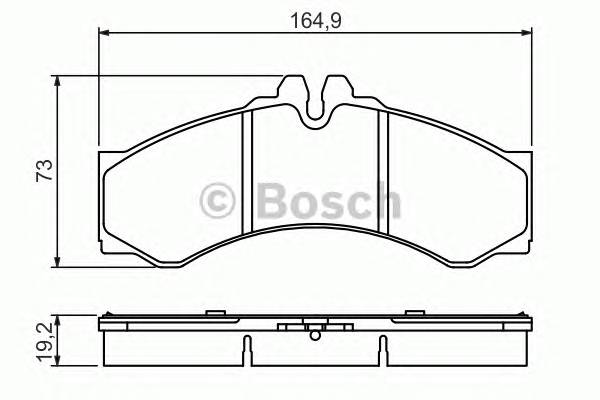 BOSCH 0 986 424 832 Комплект тормозных колодок,