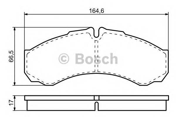 BOSCH 0 986 424 833 Комплект тормозных колодок,