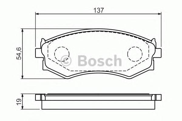 BOSCH 0 986 461 139 Комплект гальмівних колодок,