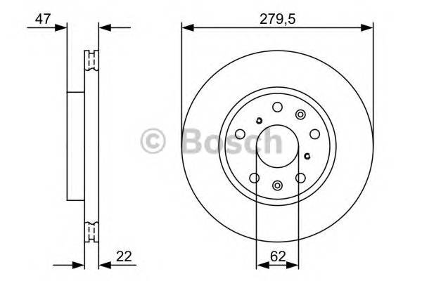 BOSCH 0 986 479 403 Гальмівний диск