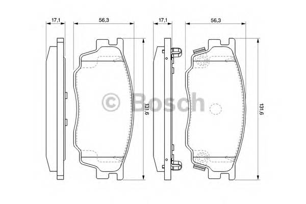 BOSCH 0 986 494 078 Комплект тормозных колодок,