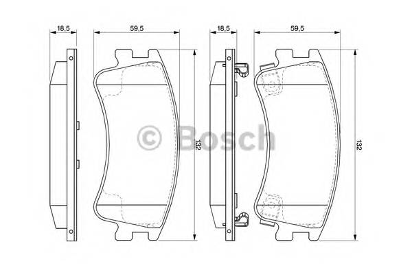 BOSCH 0 986 494 079 Комплект гальмівних колодок,