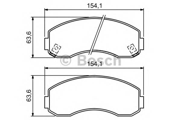 BOSCH 0 986 494 314 Комплект гальмівних колодок,