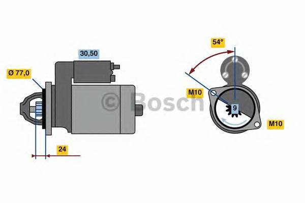 BOSCH 0 001 138 017 Стартер