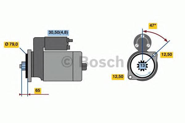 BOSCH 0 001 142 005 Стартер