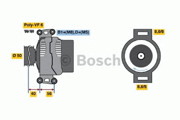 BOSCH 0 124 515 114 Генератор