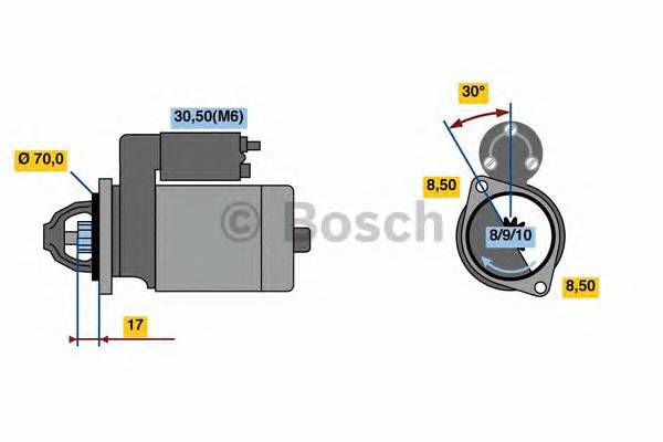 BOSCH 0 986 018 570 Стартер