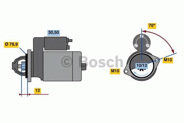 BOSCH 0 986 022 740 Стартер