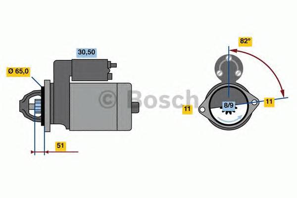 BOSCH 0 986 023 470 Стартер