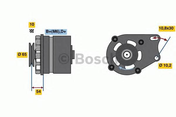 BOSCH 0 986 032 340 Генератор