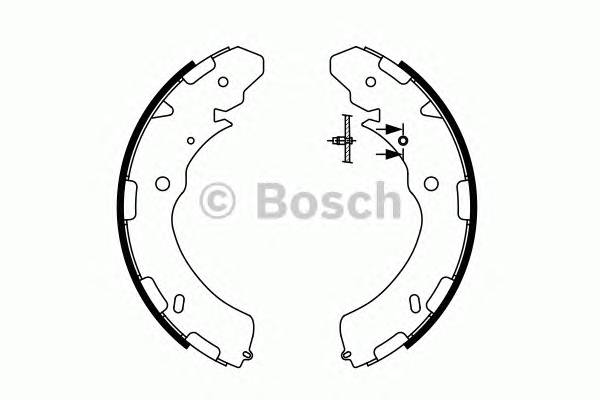 BOSCH 0 986 487 758 Комплект гальмівних колодок