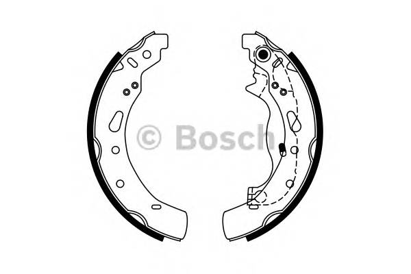 BOSCH 0 986 487 767 Комплект гальмівних колодок