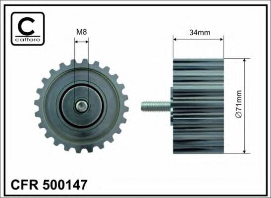 CAFFARO 500147 Ролик направляючий паска