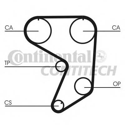 CONTITECH CT900 Ремень ГРМ