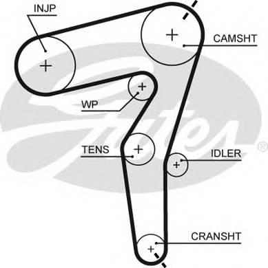 GATES 5650XS Ремень ГРМ