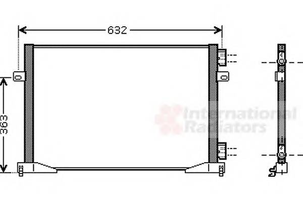 VAN WEZEL 43005339 Конденсатор, кондиционер