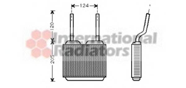 VAN WEZEL 37006132 Теплообменник, отопление салона