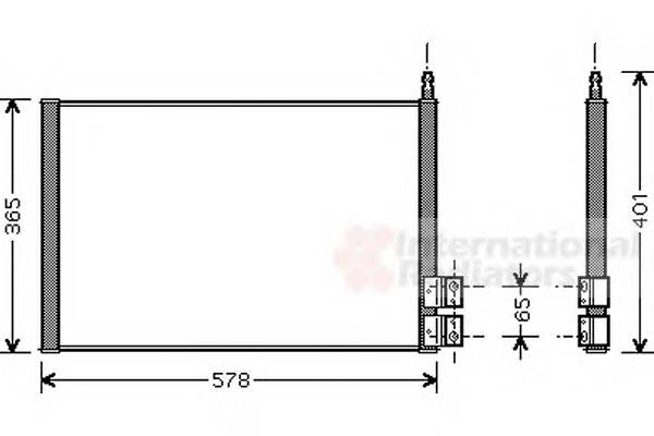 VAN WEZEL 18005328 Конденсатор, кондиционер