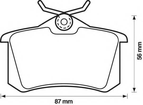 JURID 571361J Комплект тормозных колодок,