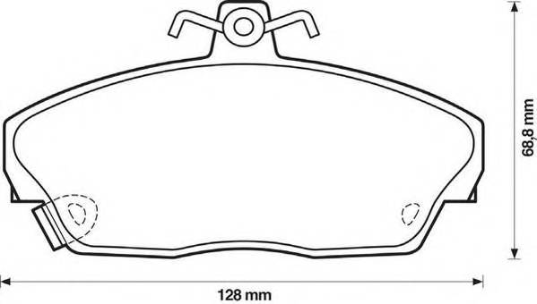 JURID 571438J Комплект гальмівних колодок,