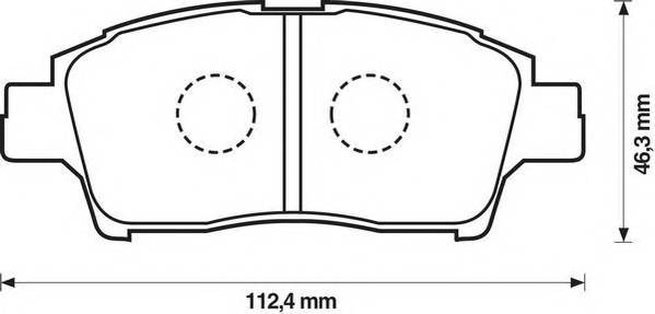 JURID 572404J Комплект гальмівних колодок,