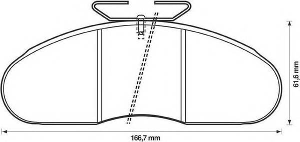 JURID 571368J Комплект тормозных колодок,