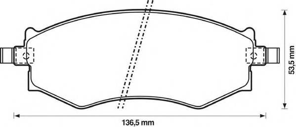 JURID 572339J Комплект тормозных колодок,