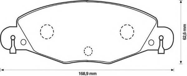 JURID 573029J Комплект тормозных колодок,