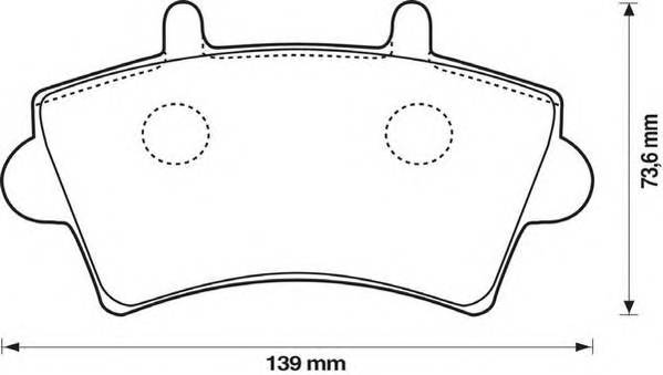 JURID 573107J Комплект тормозных колодок,