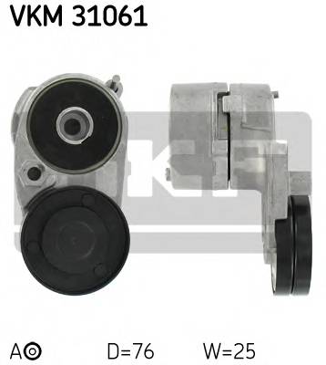 SKF VKM 31061 Натяжной ролик, поликлиновой