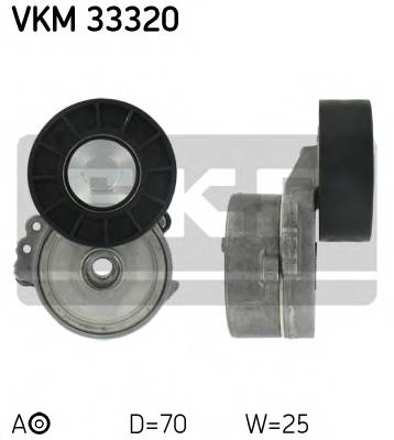 SKF VKM 33320 Натяжной ролик, поликлиновой