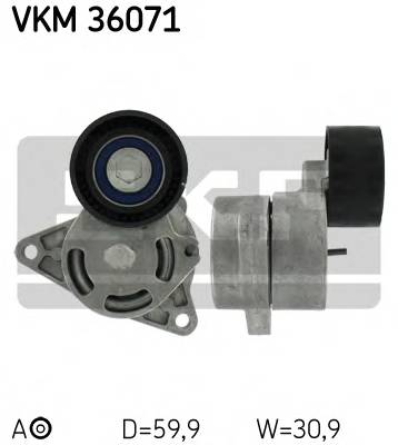 SKF VKM 36071 Натяжний ролик, полікліновий