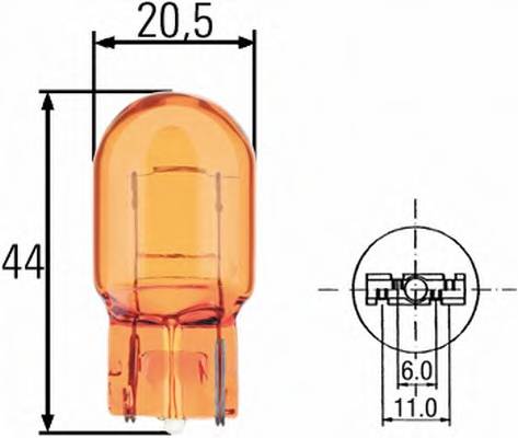 HELLA 8GP 009 021-002 Лампа розжарювання, ліхтар